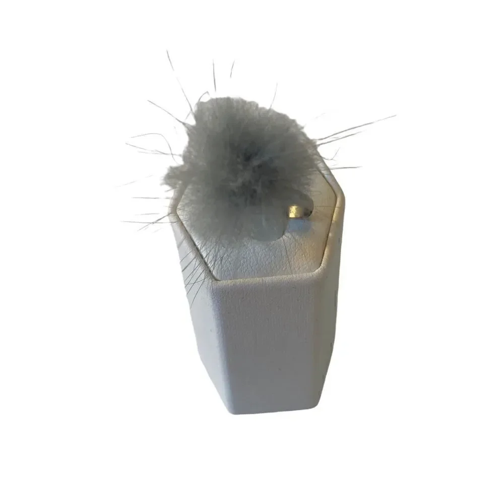 Furry Fun Silver Toned Adjustable Silver Toned Ring.